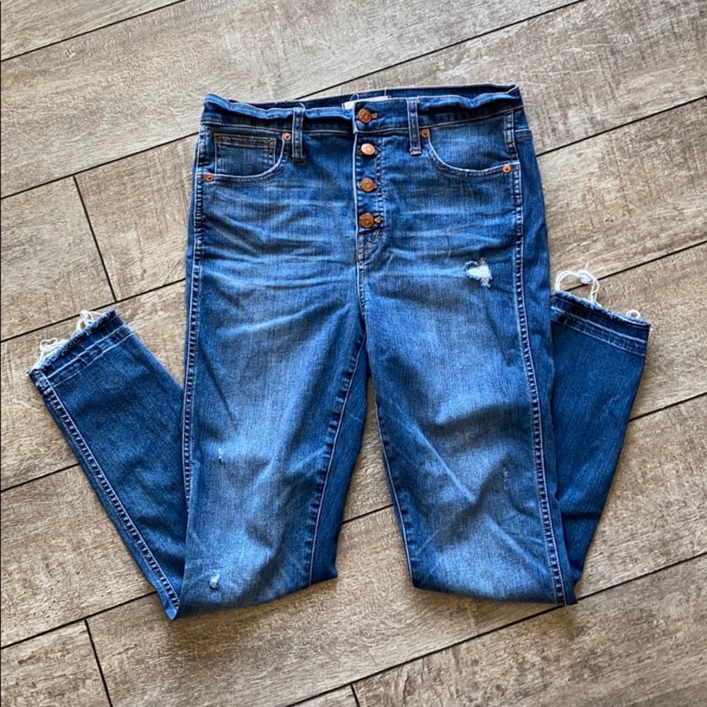Madewell 10” high rise skinny
